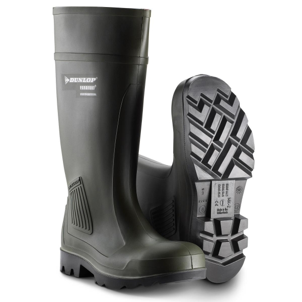 Dunlop Hevea Purofort PU-gummistøvle str. 42