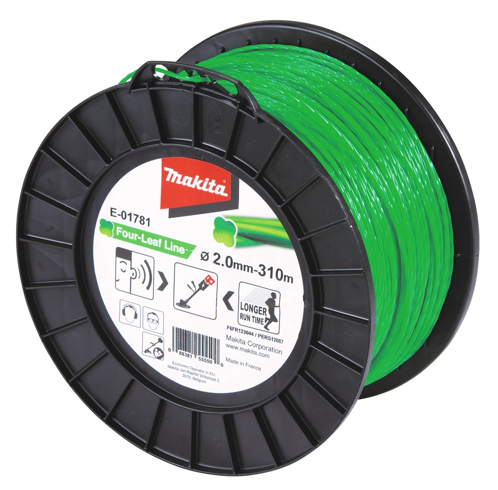 Makita Four-leaf nylontråd 2,00 mm x 310 m