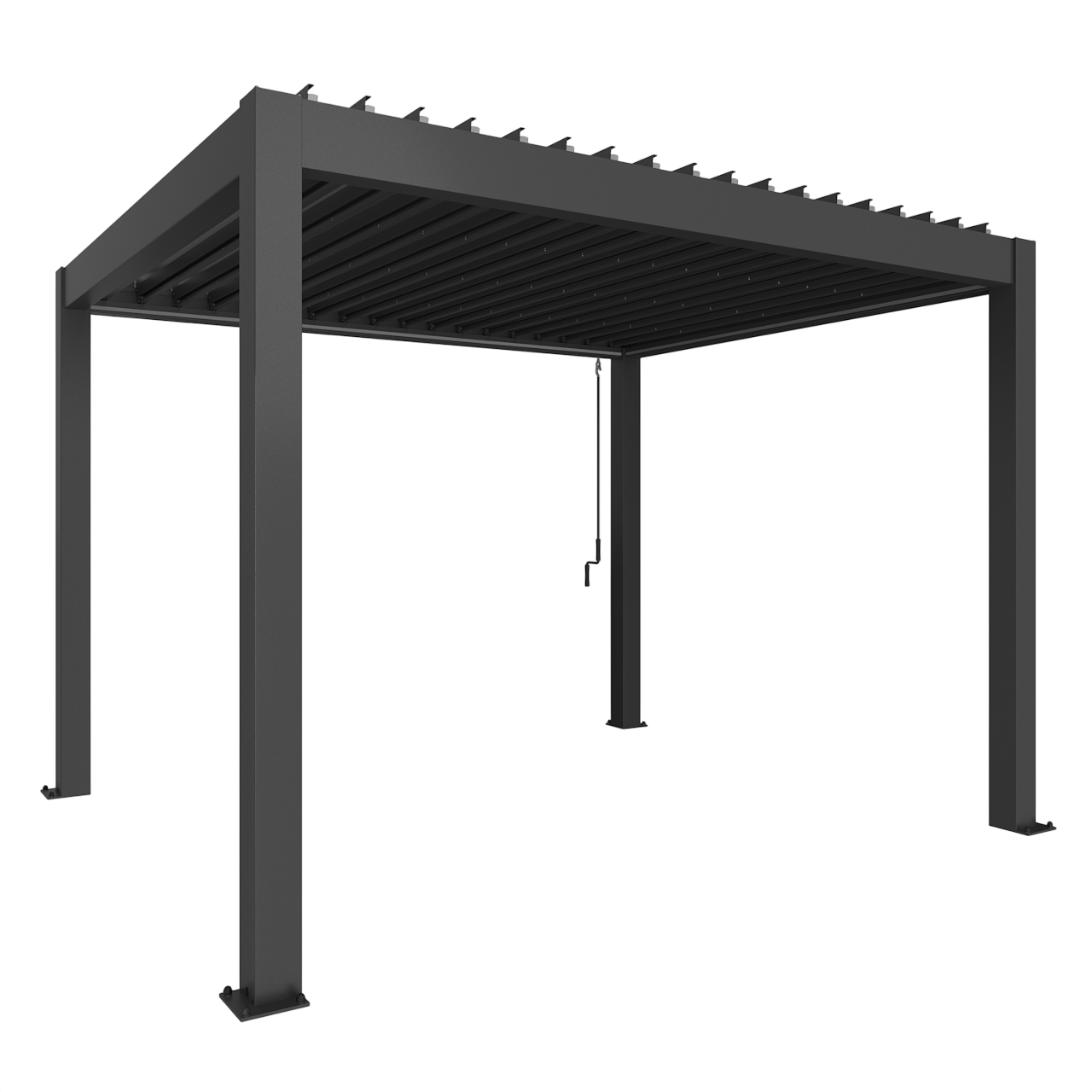 Biohort Str. 3,5×3 Pergola i mørkegrå metallic