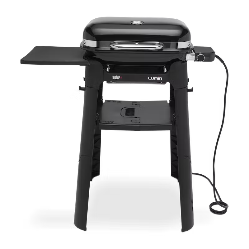 Weber Lumin Compact Elgrill med stander i sort