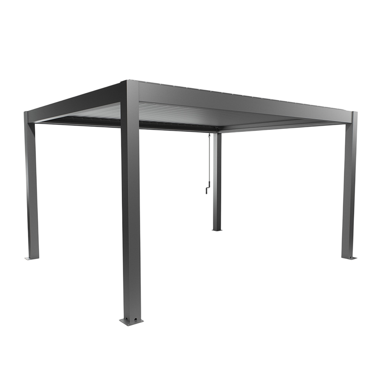Biohort Str. 4,5×3,5 Pergola i kvartsgrå metallic