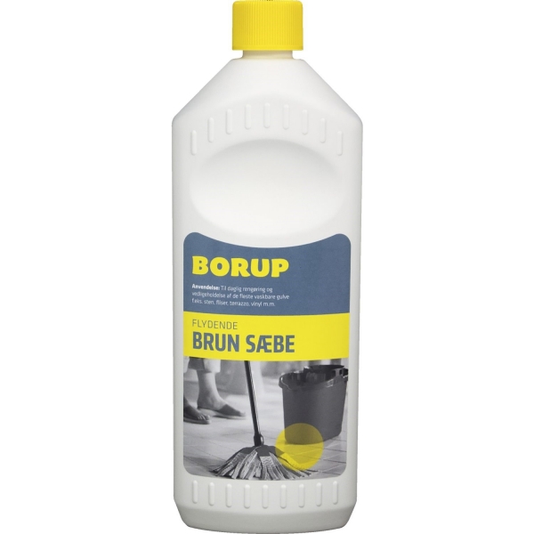 Borup Flydende brun sæbe 1L