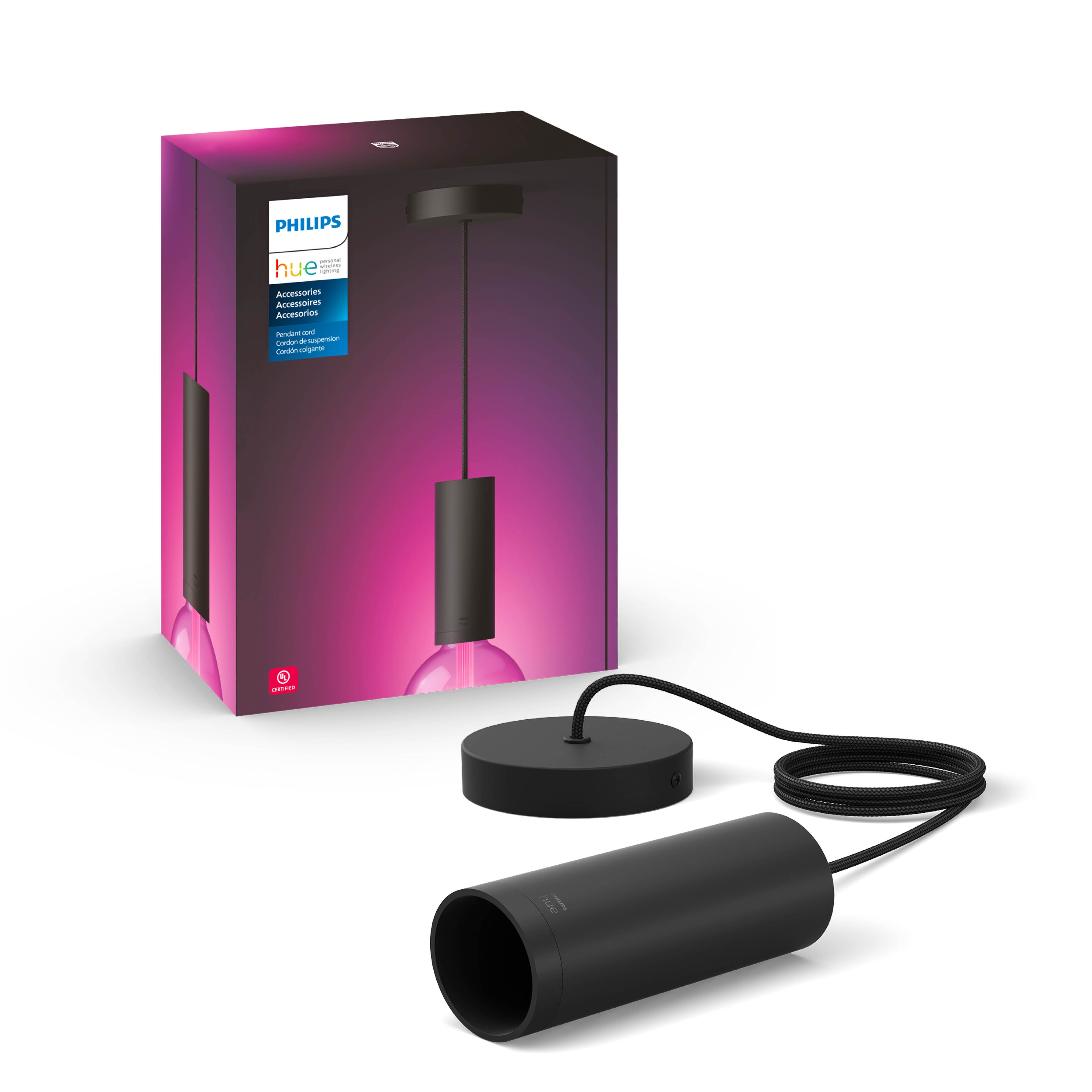 Philips Hue Lightguide Pendelophæng i sort