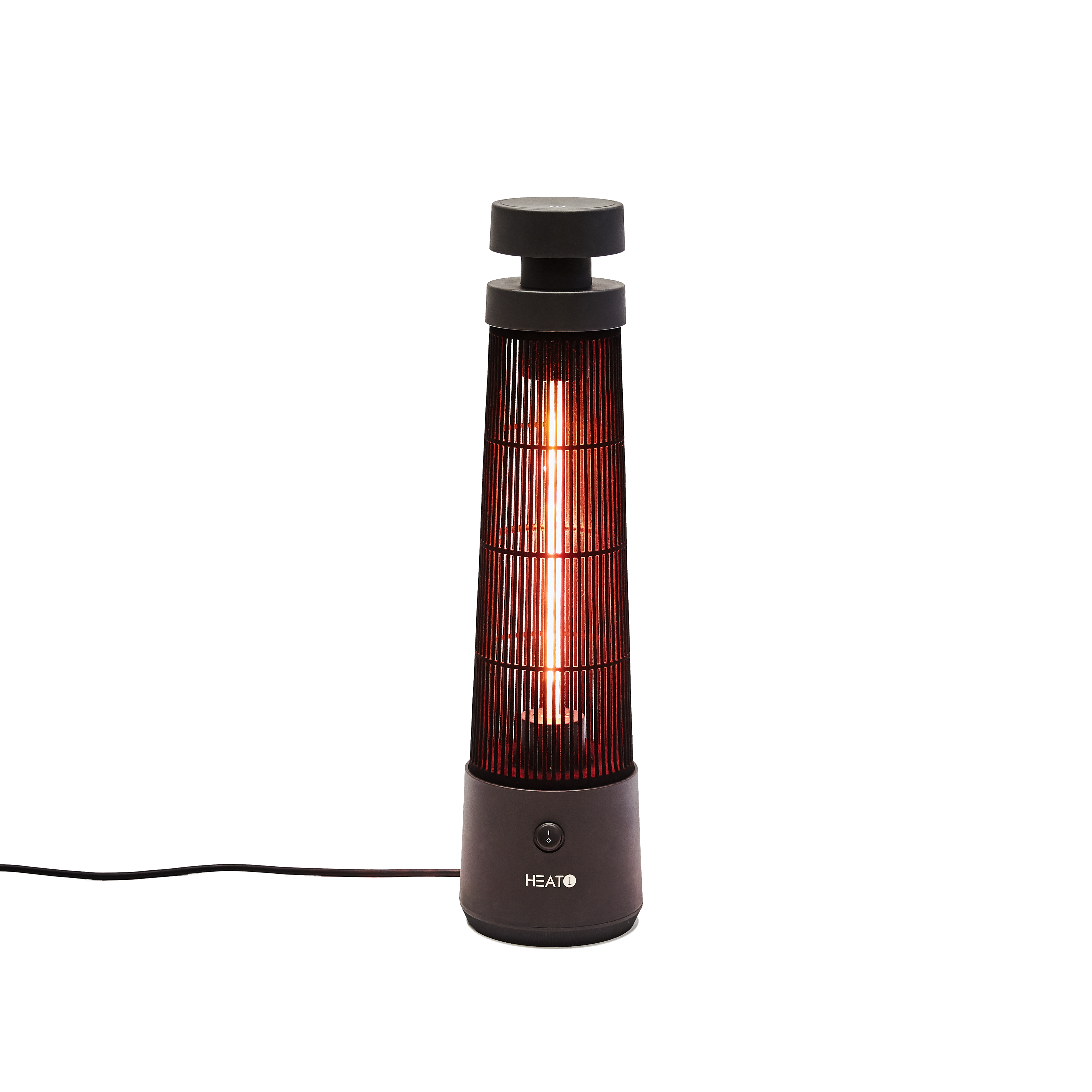 Heat1 ECO high-line Terrassevarmer 1200W under bordmodel i sort