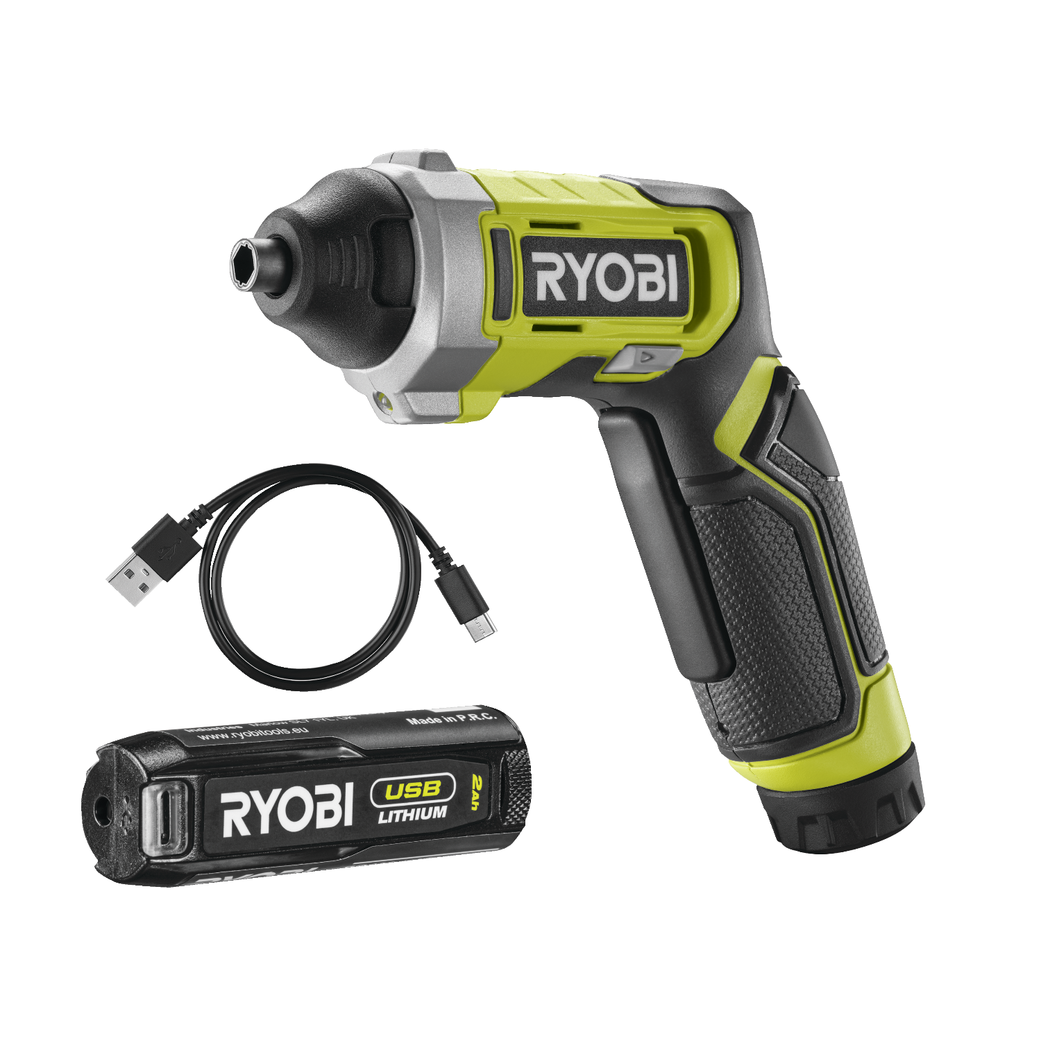 Ryobi RSD4-120T 4V USB Lithium Skruemaskine med batteri og ladekabel