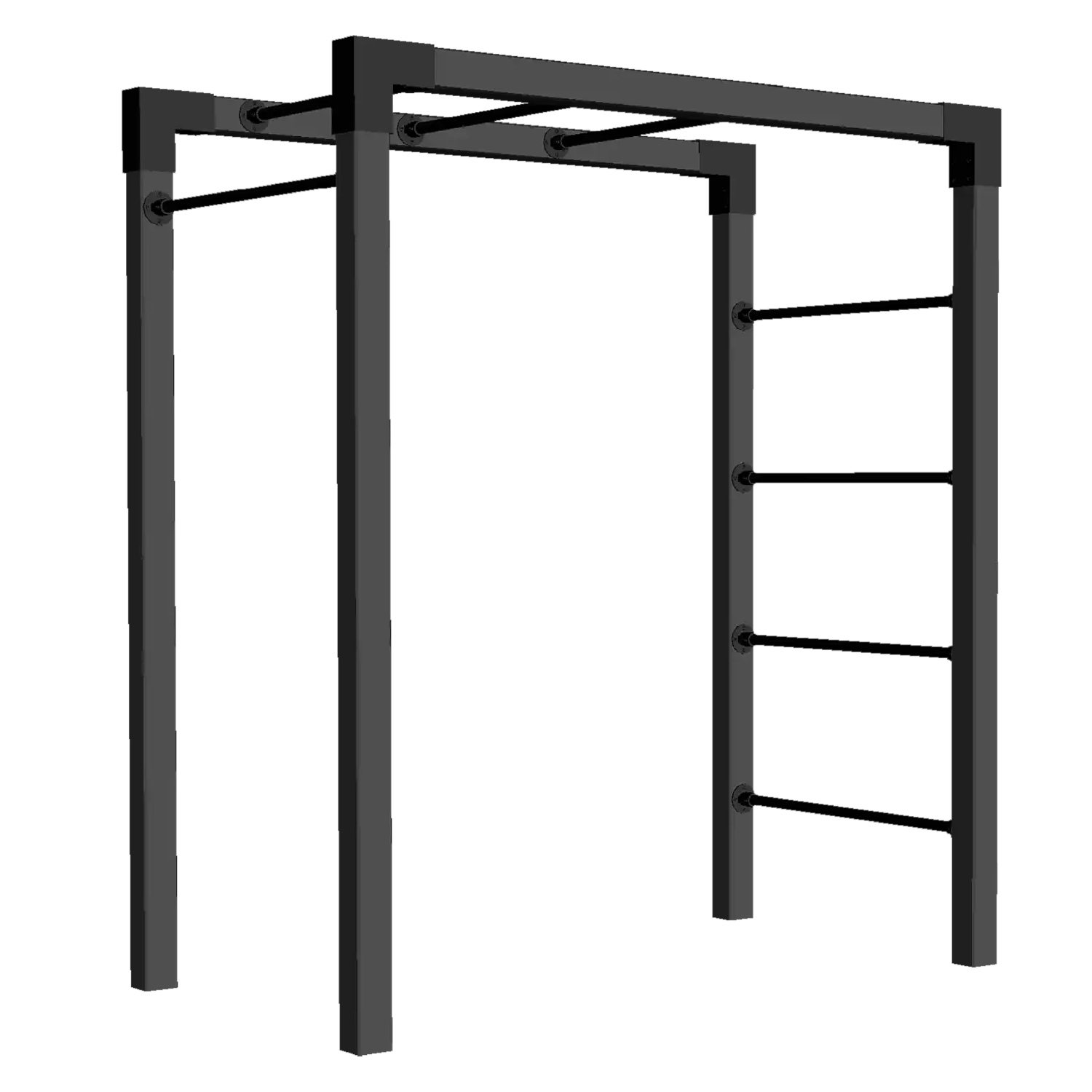 Plus Outdoor Fitness - Model 4 - sort m/sorte beslag