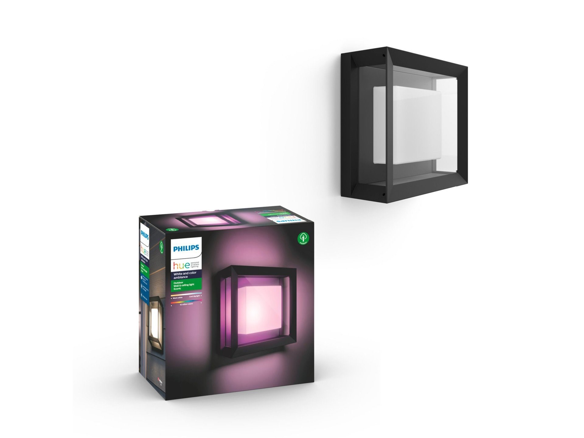 Philips Hue Econic WCA Udendørs loft- og væglampe