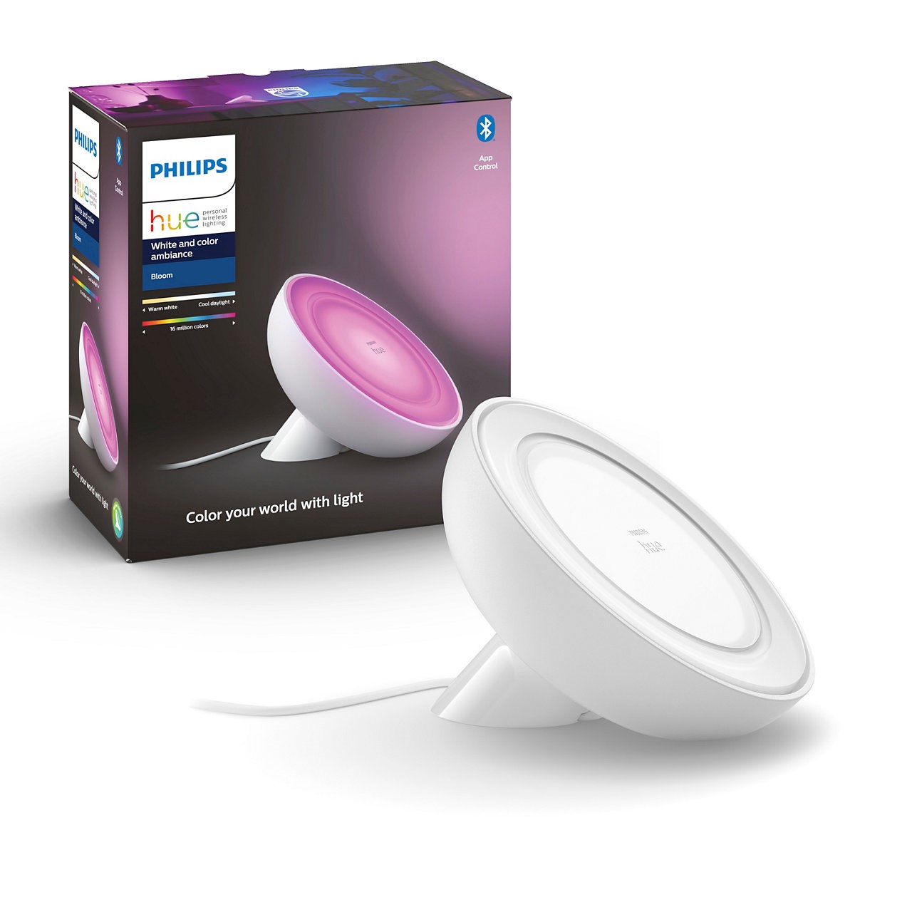 Philips Hue Bloom WCA BT Bordlampe i hvid (Gen 4)