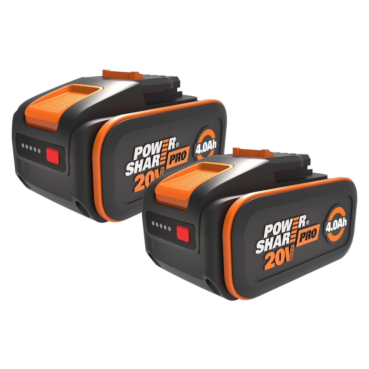 Worx WA3644.2 20V PowerShare PRO 4,0 Ah Batteri - 2 stk.