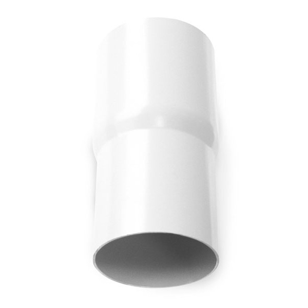 Plastmo plast rørmuffe 75 mm i hvid