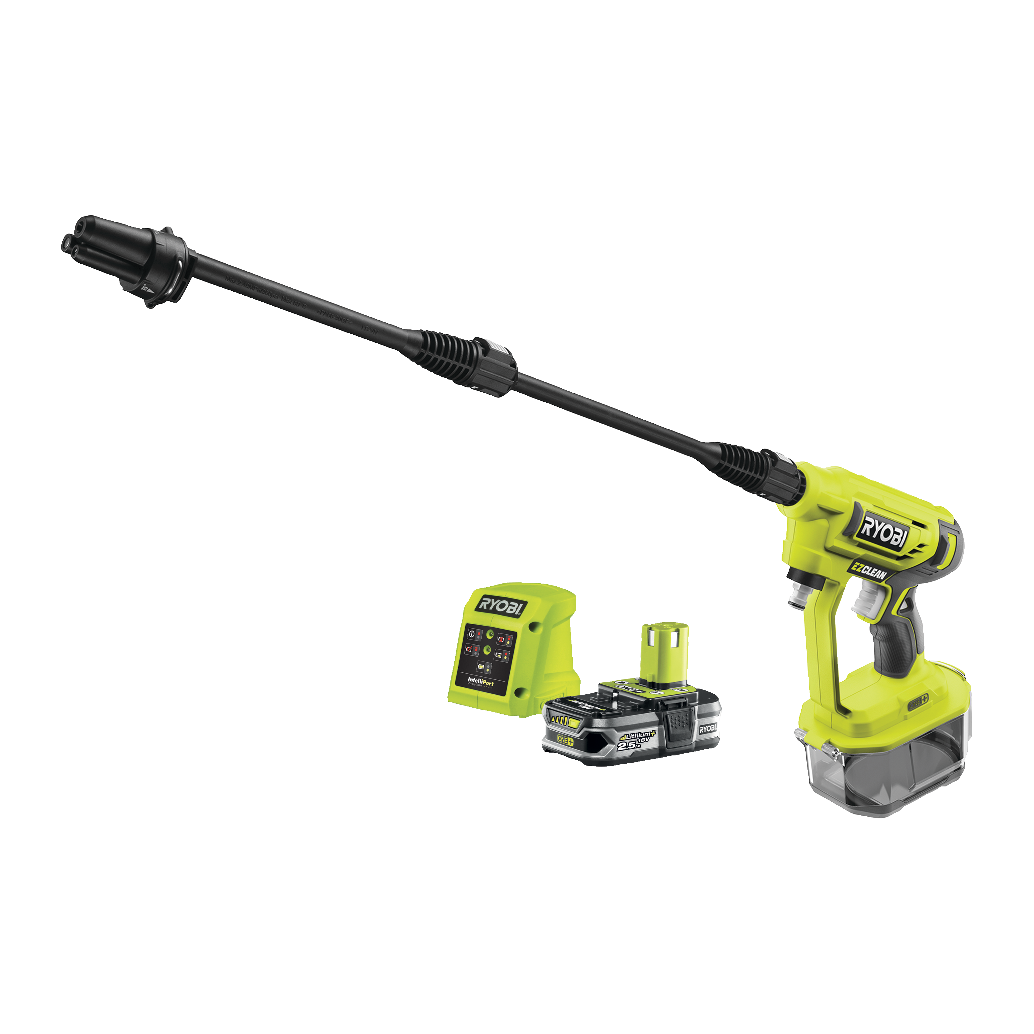 Ryobi RY18PW22A-125 ONE+ 18V Trykrenser med 2,5Ah batteri og lader