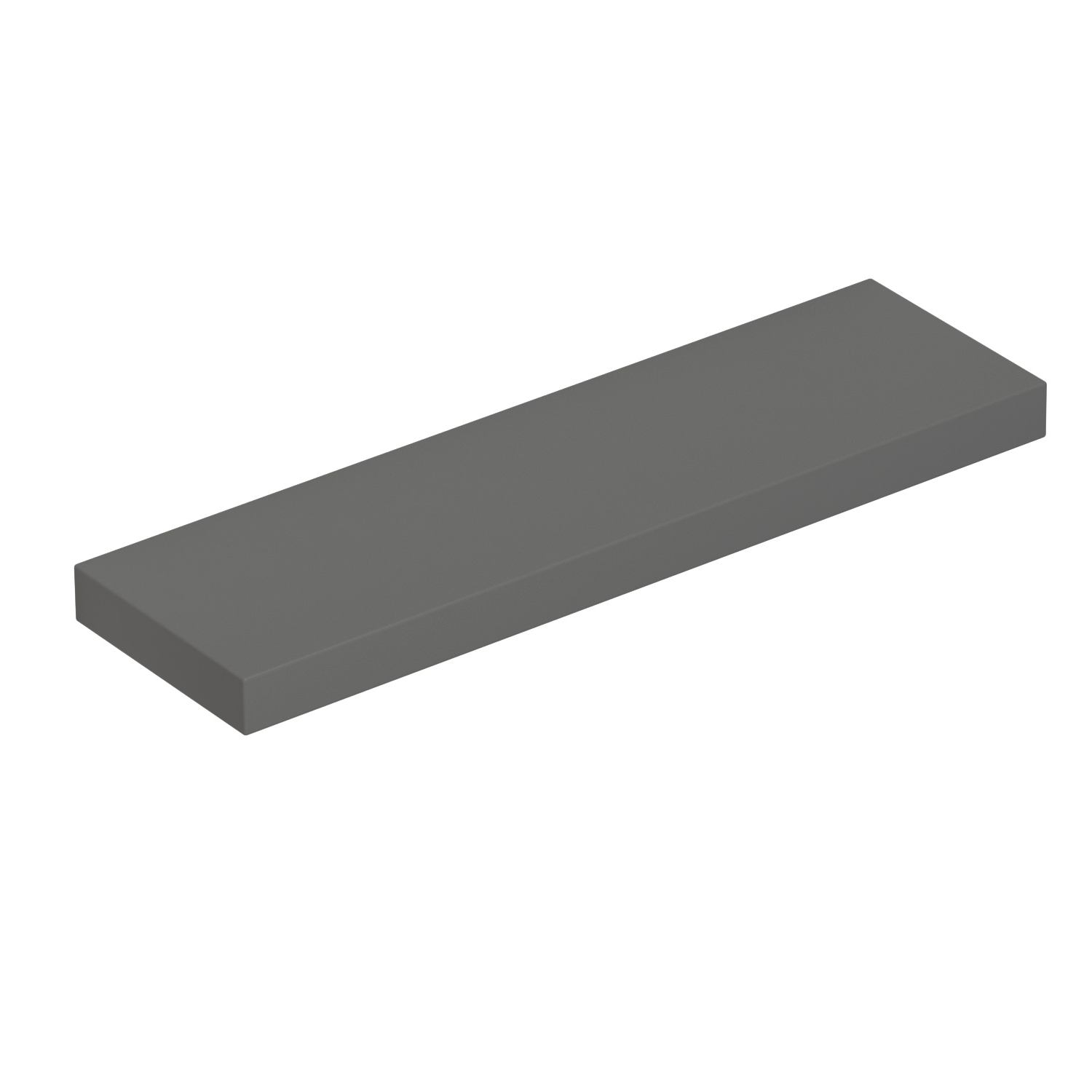 Scanbad Luna svævehylde 50x15x3 cm - grå mat
