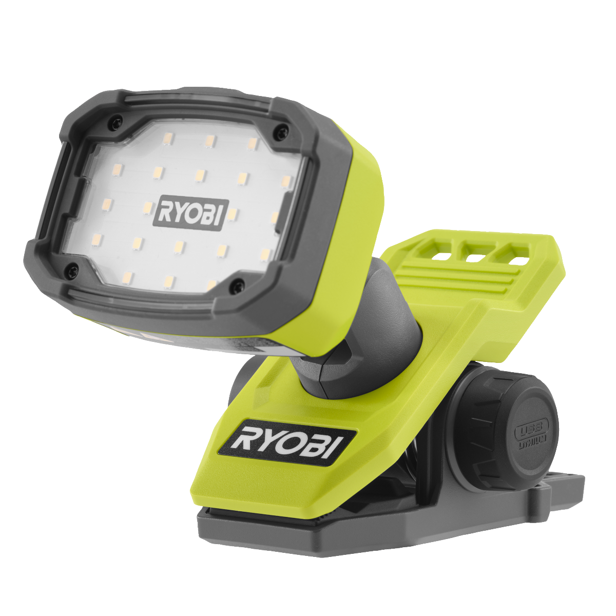 Ryobi RLC4-0 4V USB Lithium Lampe med klemme – Solo