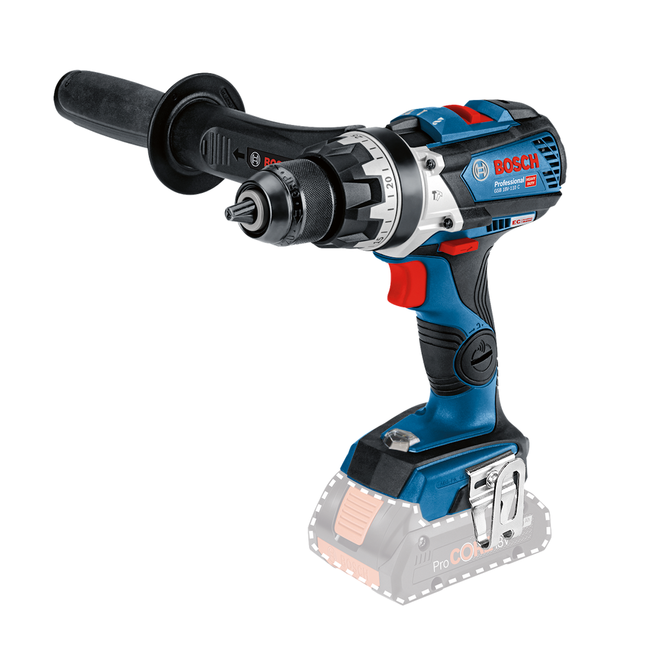 Bosch Professional GSB 18V-110 C Slagbore-/skruemaskine – Solo