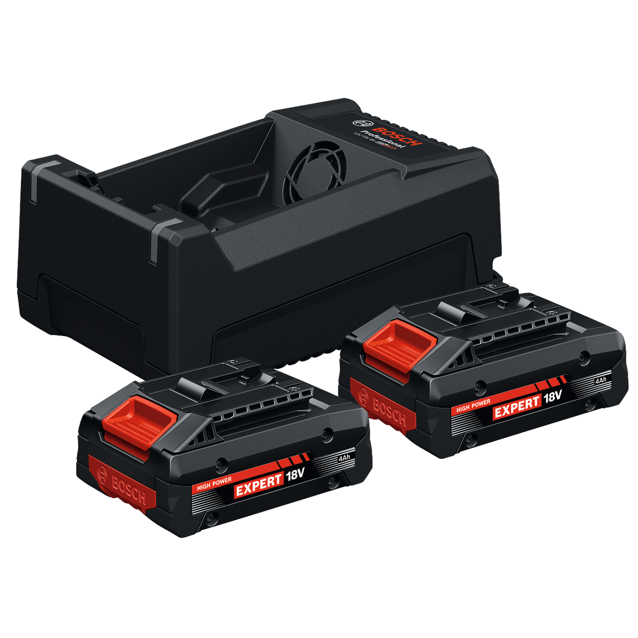 Bosch Professional 18V Startsæt med 2 stk. 4,0Ah EXPERT batteri og GAL 12V/18V-80 lader