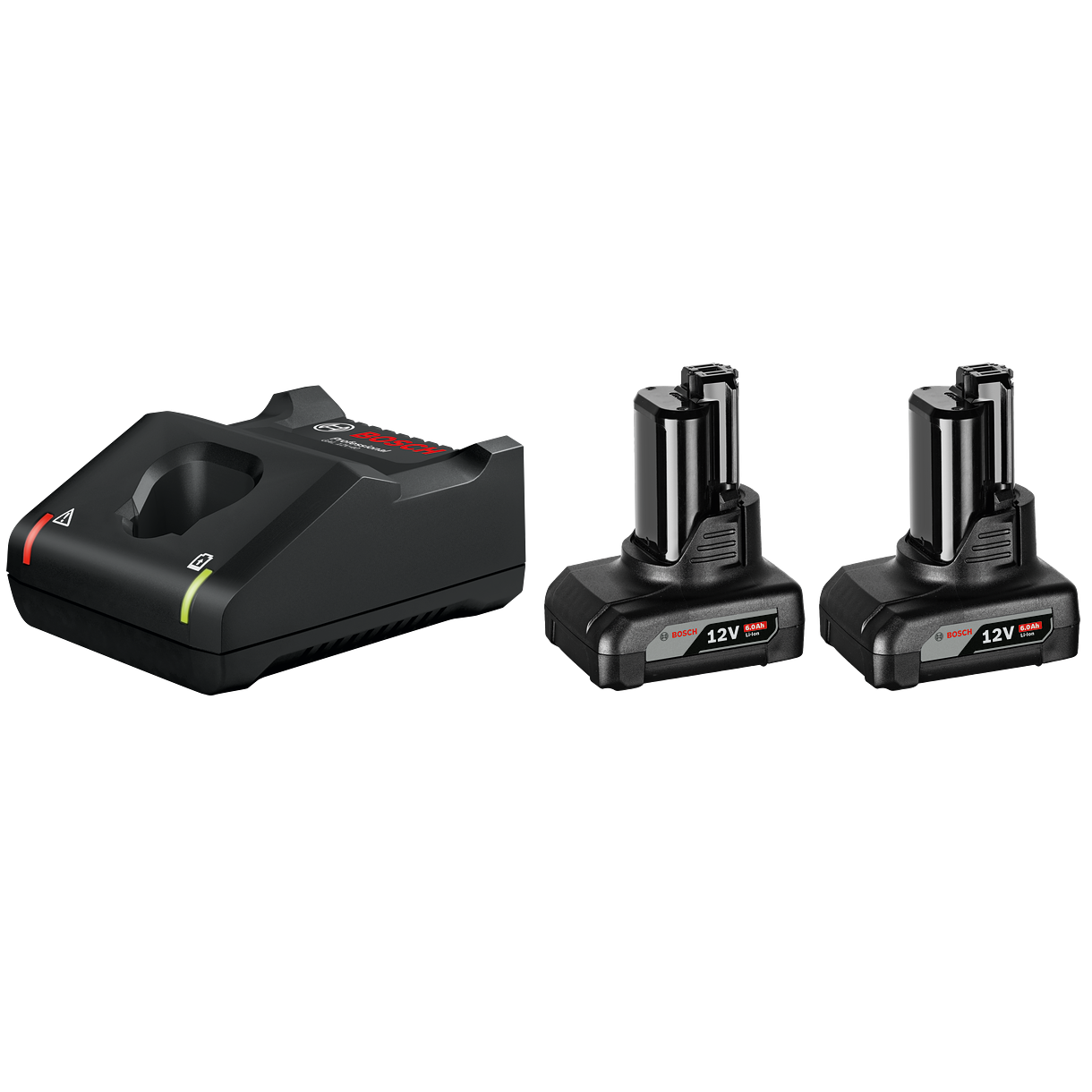 Bosch Professional 12V Startsæt med 2 stk. 6,0Ah batteri og hurtiglader