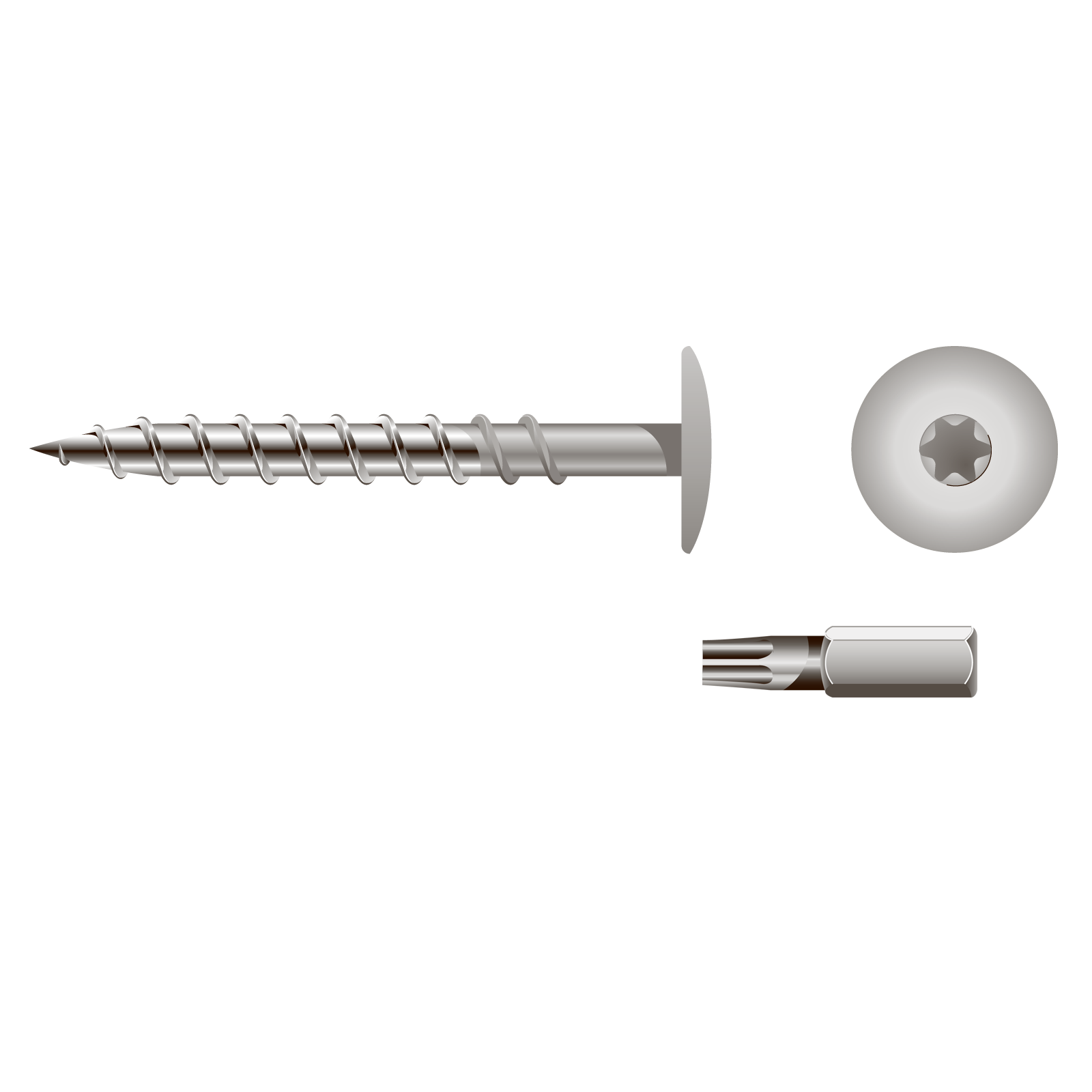 Swisspearl facadeskruer SCR-W P222/Perle 4,5x41 mm 250 stk.