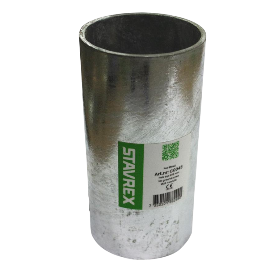 Stavrex Stolpefod til tilbygningsbare jordskrue 72x150 mm