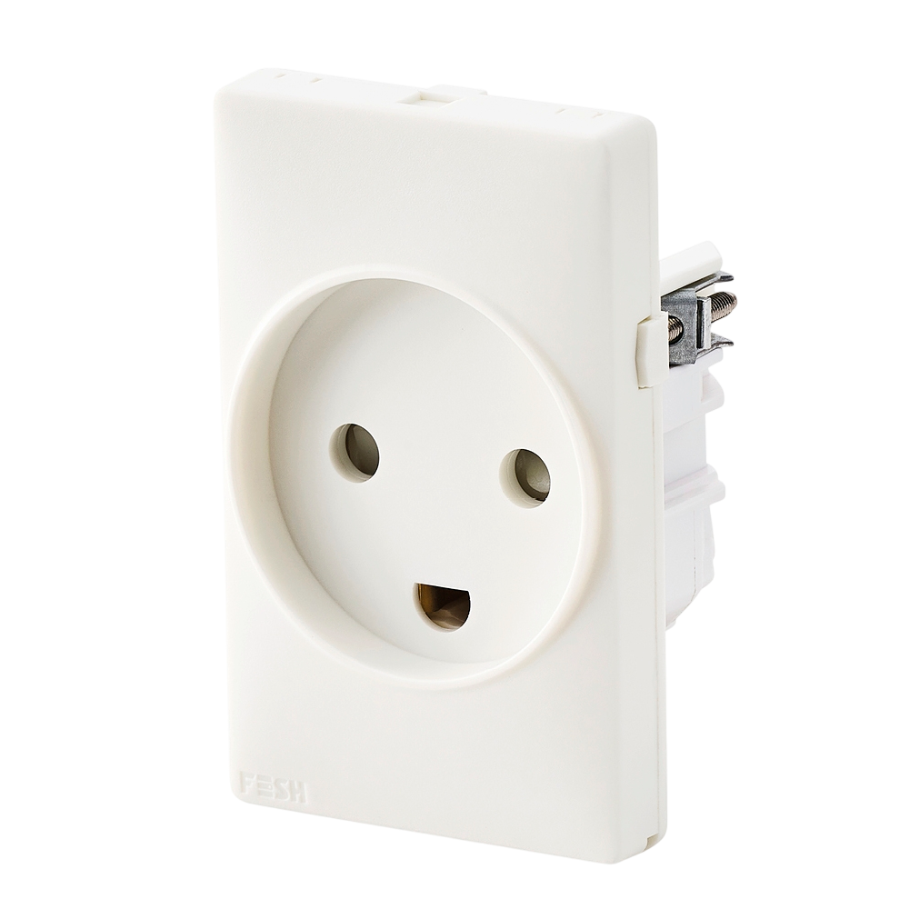 FESH SWITCH Curveline Stikudtag med jord 1,5 i hvid