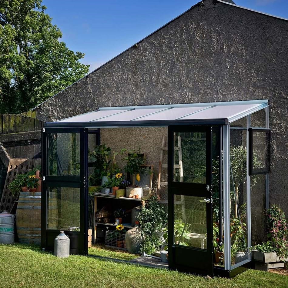Juliana Veranda 4,4 m2 Antracit/sort med 3 mm Hærdet Glas