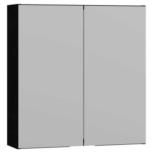 Scanbad Multo+ Select spejlskab 64x60 cm m/2 låger u/lamper - sort