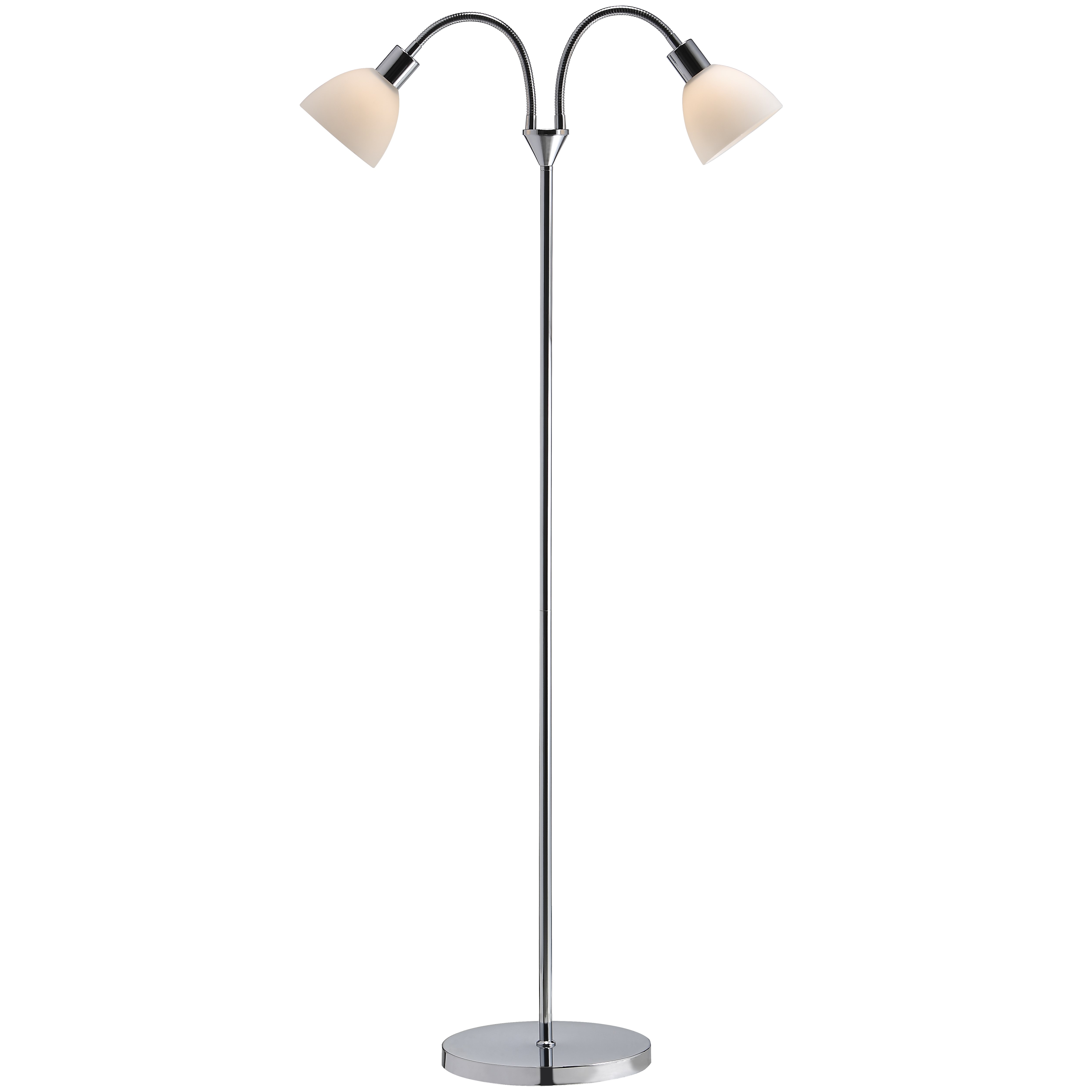 Nordlux Ray dobbelt gulvlampe krom