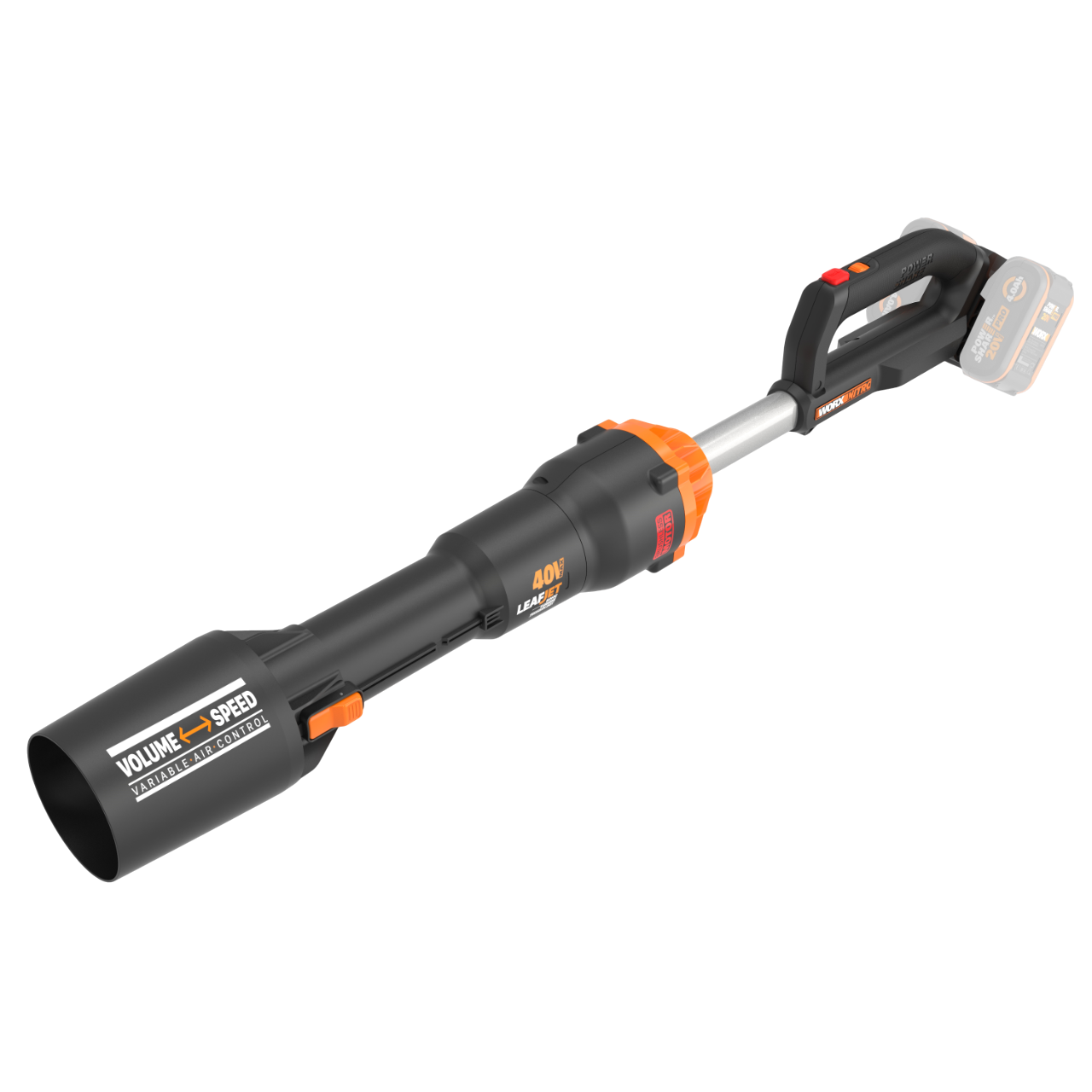 Worx WG585E.9 20V PowerShare Løvblæser 2x20V – Solo