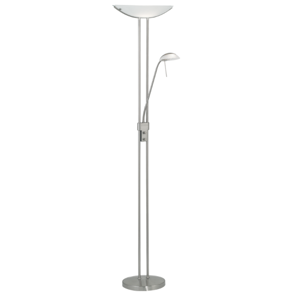 Eglo Baya gulvlampe i børstet stål - 85971