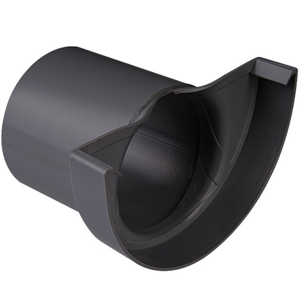 Plastmo plast endebund med tud nr. 12 - 75 mm i grafit