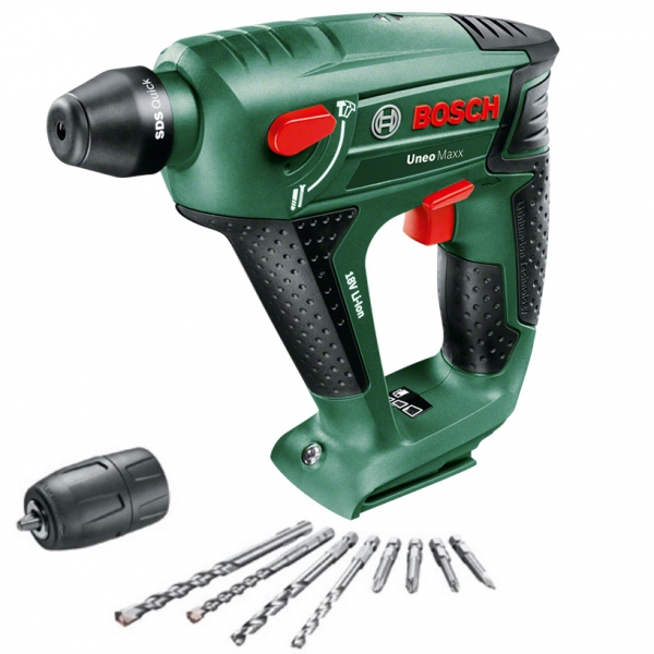 Bosch Uneo Maxx 18V Borehammer m/adapter – Solo