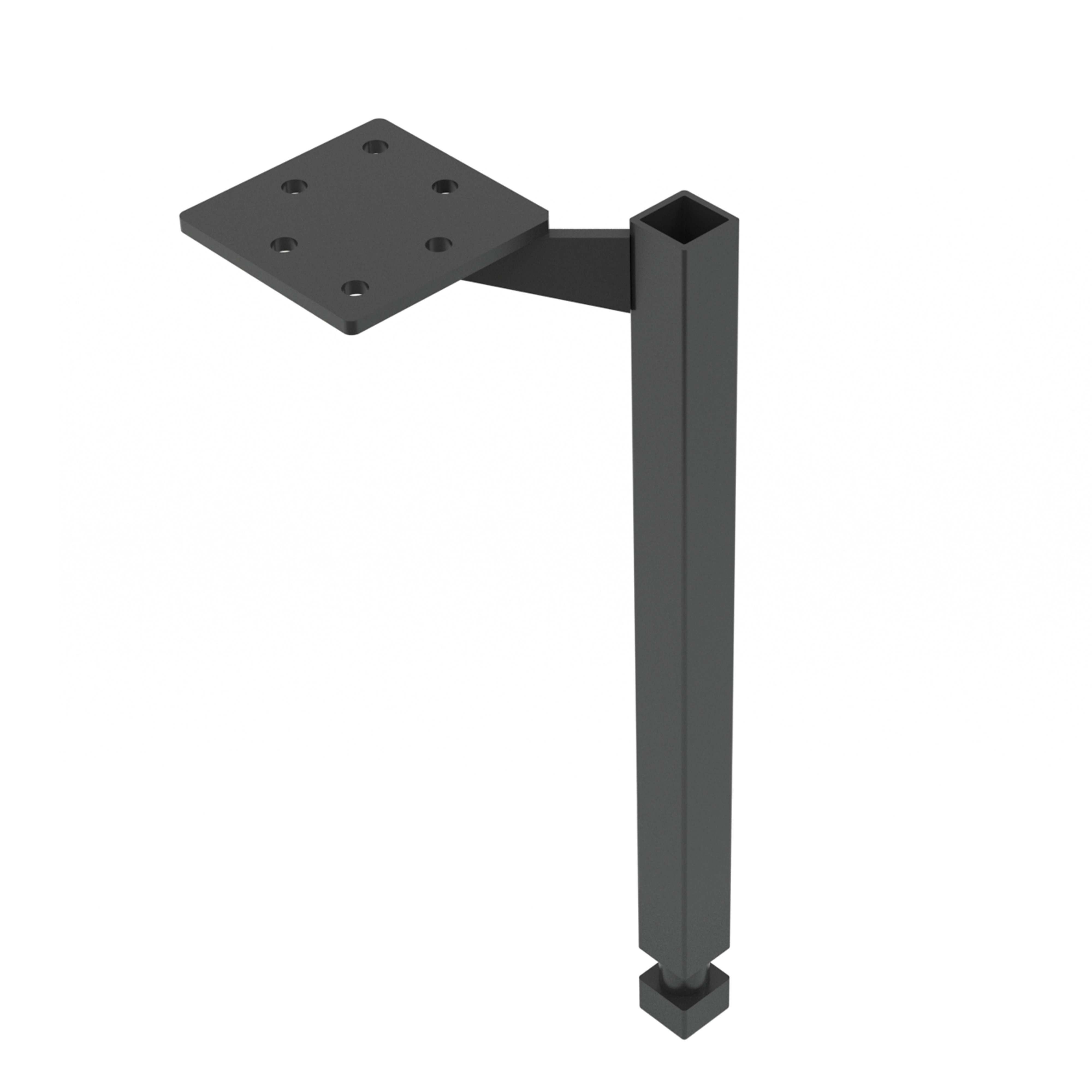 Scanbad Classic støtteben 21,4-24,4 cm - sort