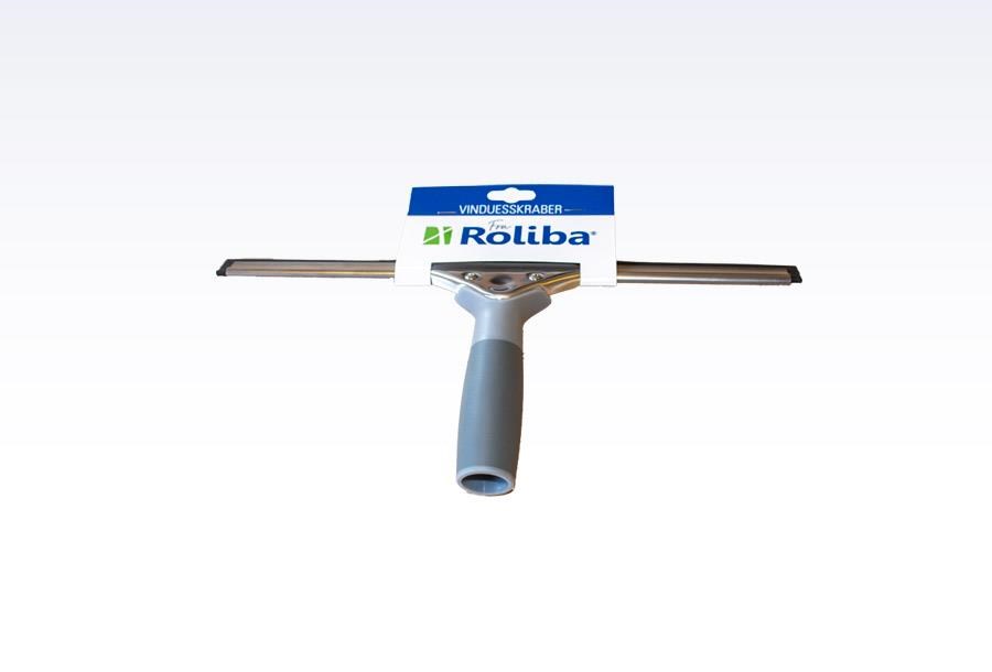Roliba Vinduesskraber 25 cm forniklet m/gummi