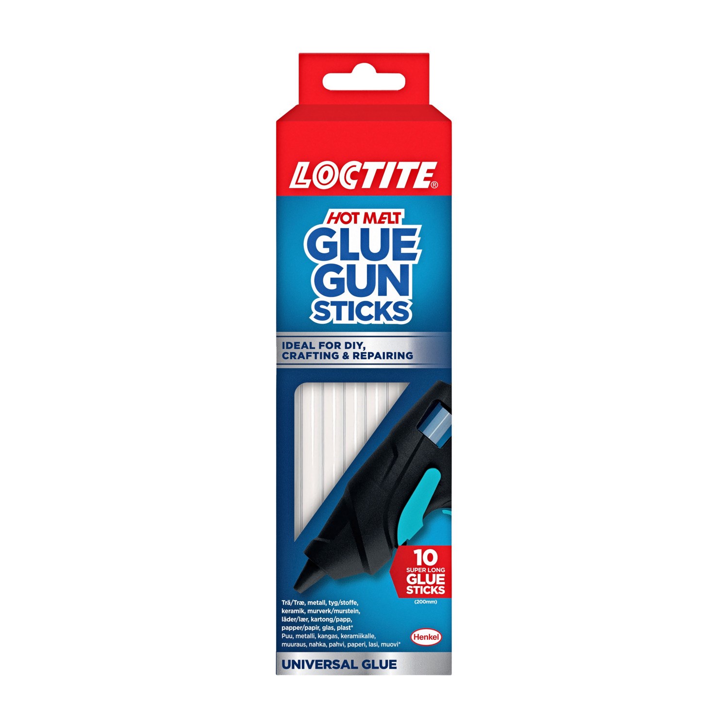 Loctite Hot Melt Glue Gun Refill - 10 stk.
