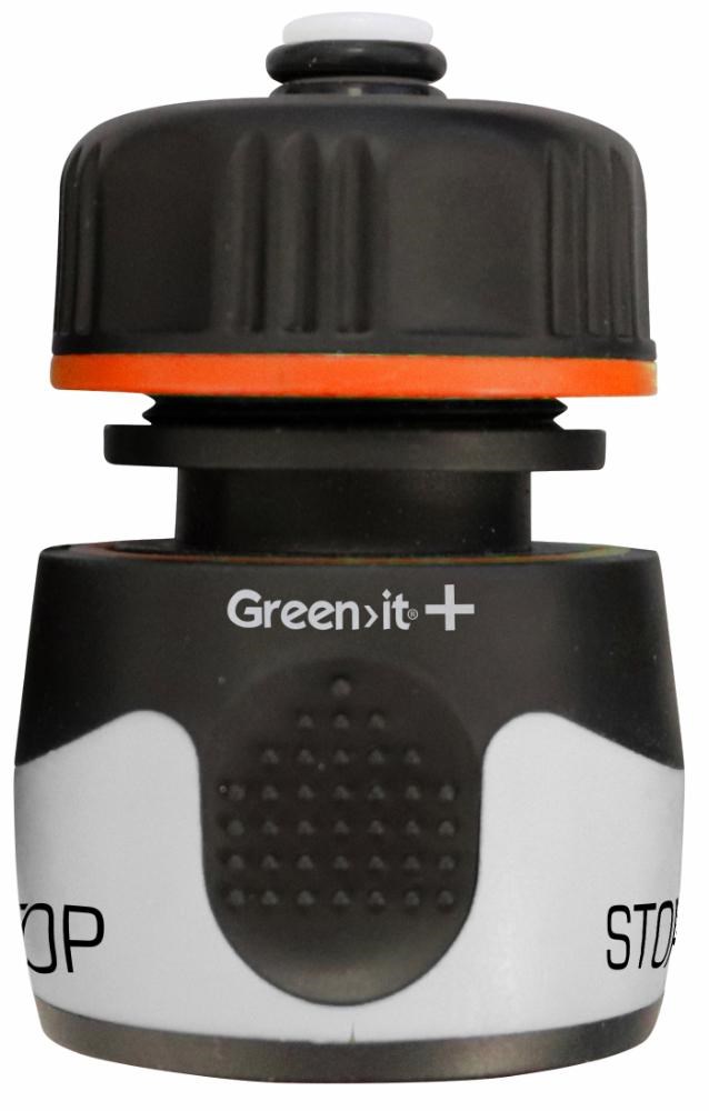 Green>it Plus Slangekobling med stop 1/2"