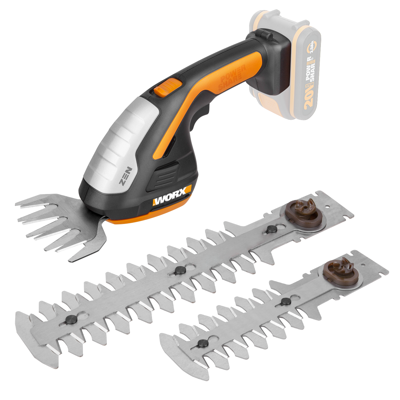 Worx WG801E.9 20V PowerShare ZEN Multiklipper – Solo