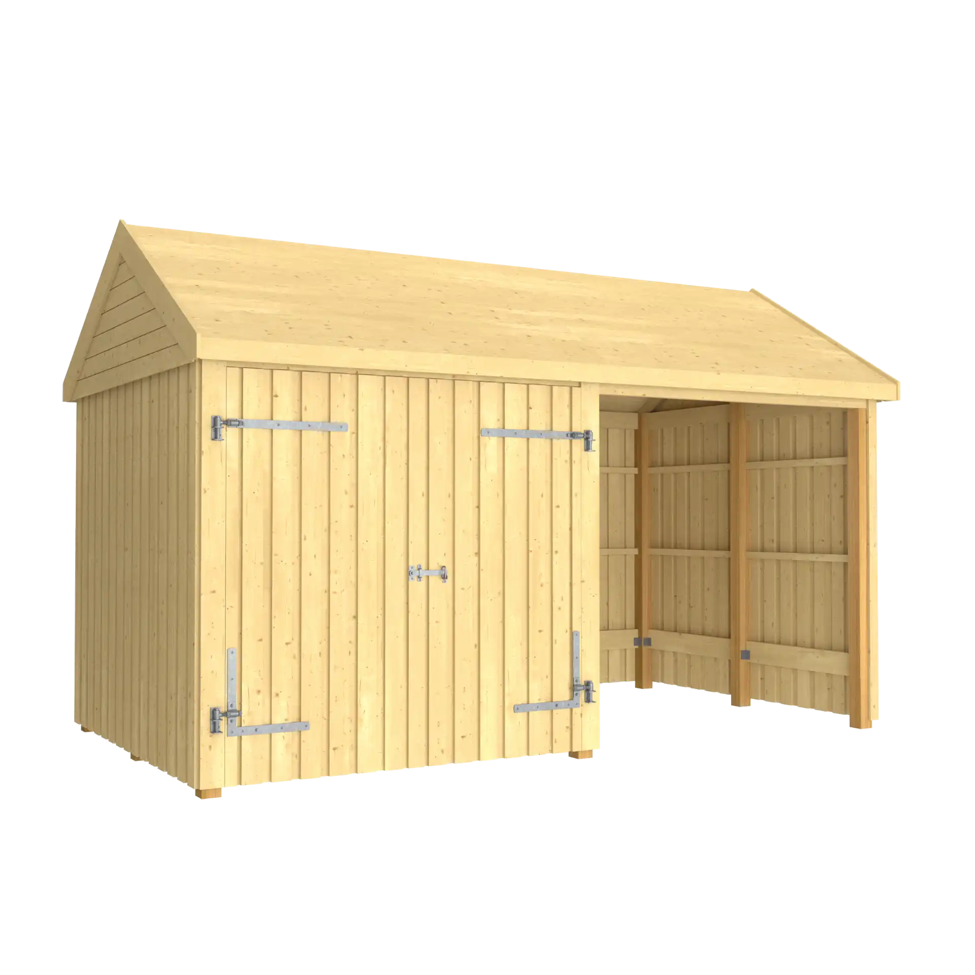 Plus Classic Multi Havehus 10 m² 2 moduler m/dobbeltdør og åben front