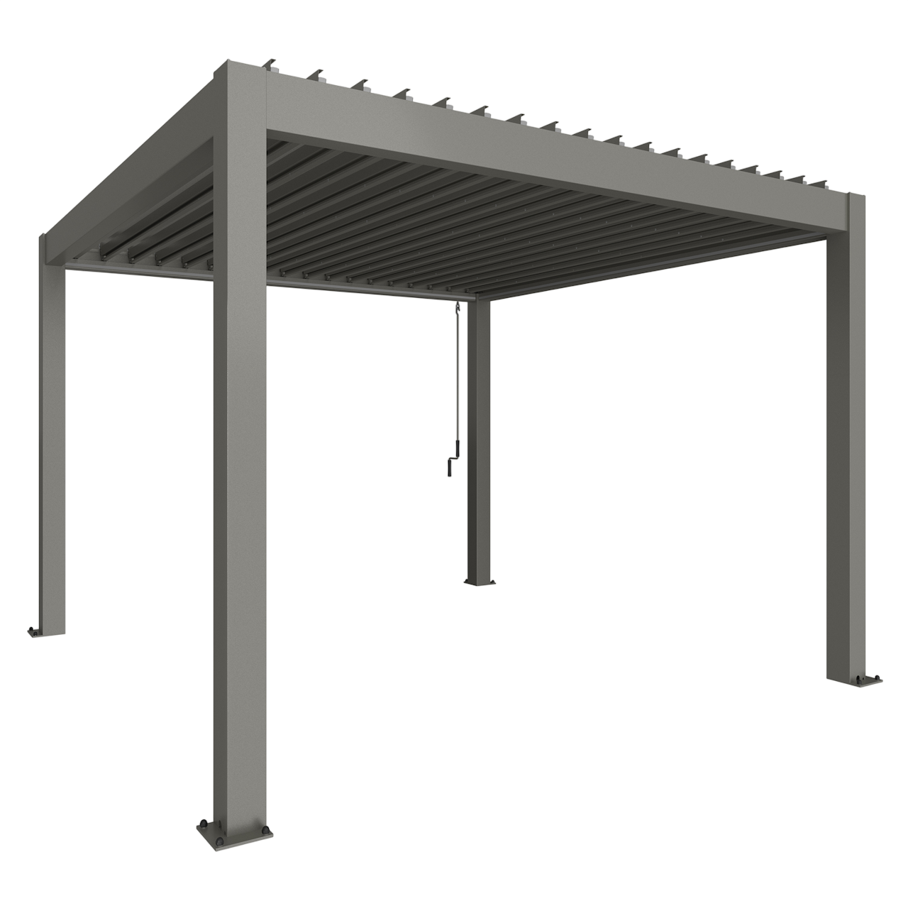 Biohort Str. 3,5×3,5 Pergola i kvartsgrå metallic