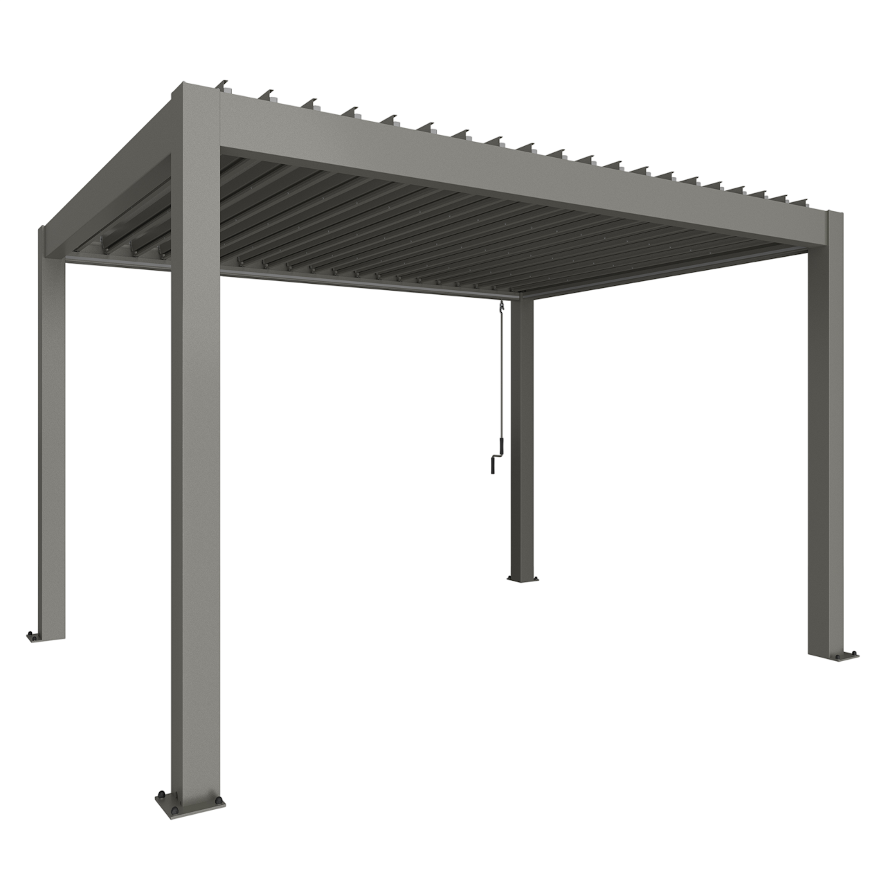 Biohort Str. 4×3 Pergola i kvartsgrå metallic