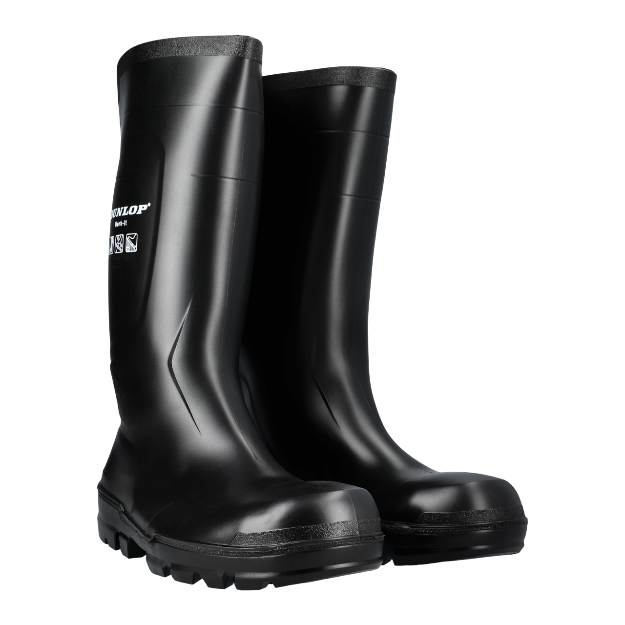 Dunlop Work-It S5 Black Sikkerhedsgummistøvle i sort - Str. 49
