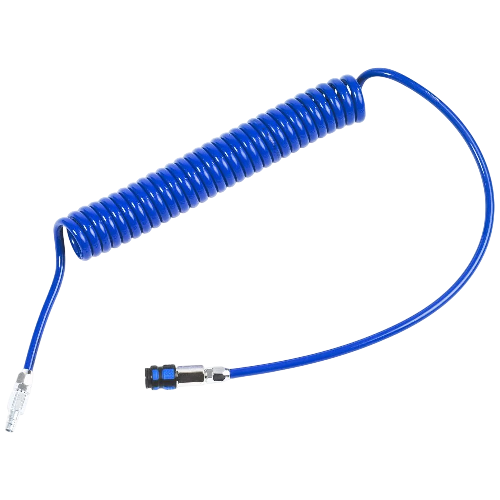 Rectus PUR Spiralslange i blå - 5/8 mm x 5/4 m med serie 1625 kobling