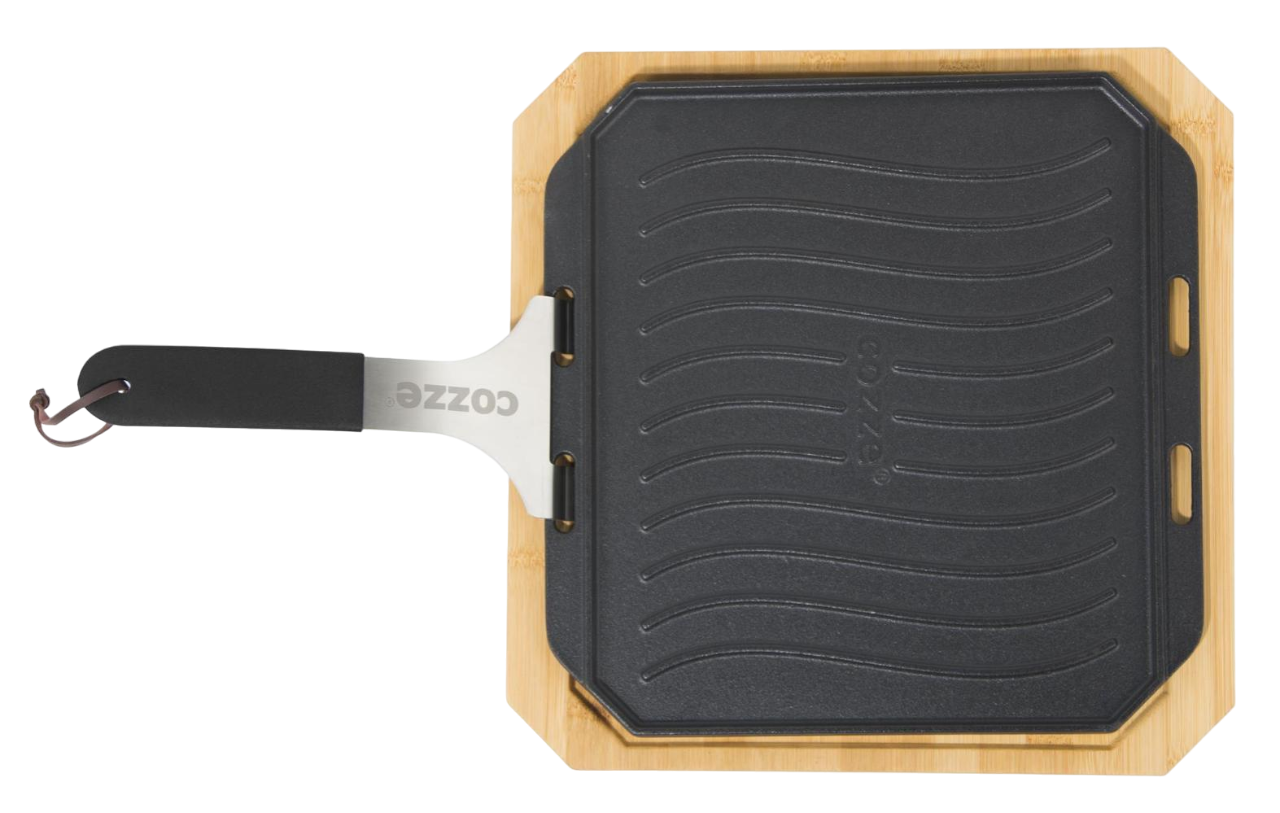 Cozze Støbejernspande, vendbar med bordskåner 330x330 mm