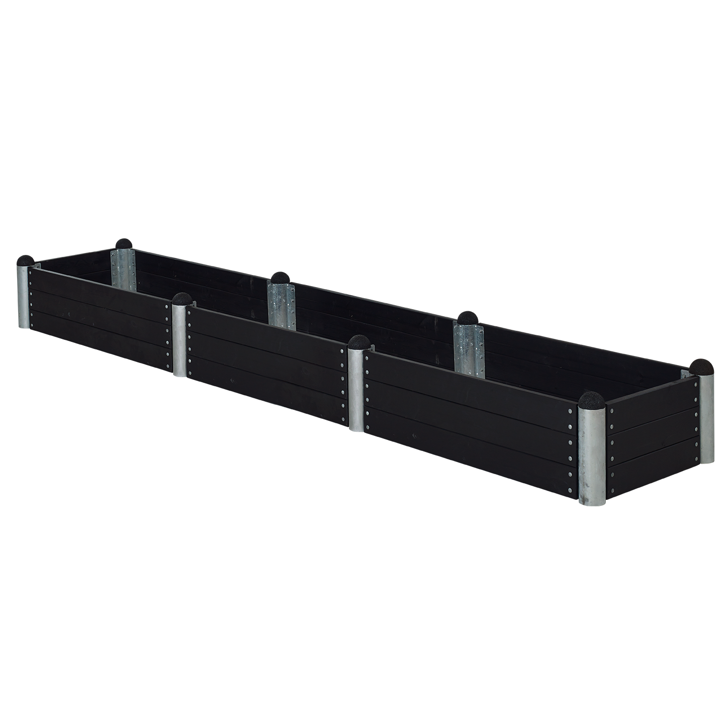 Plus PIPE Højbed 400×80 cm - Sort