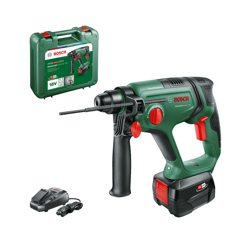 Bosch Universal Hammer 18V med 4,0Ah batteri og lader