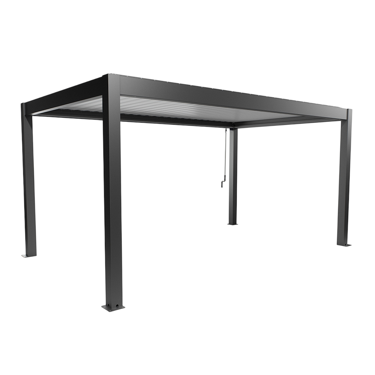 Biohort Str. 5×3 Pergola i mørkegrå metallic/hvid
