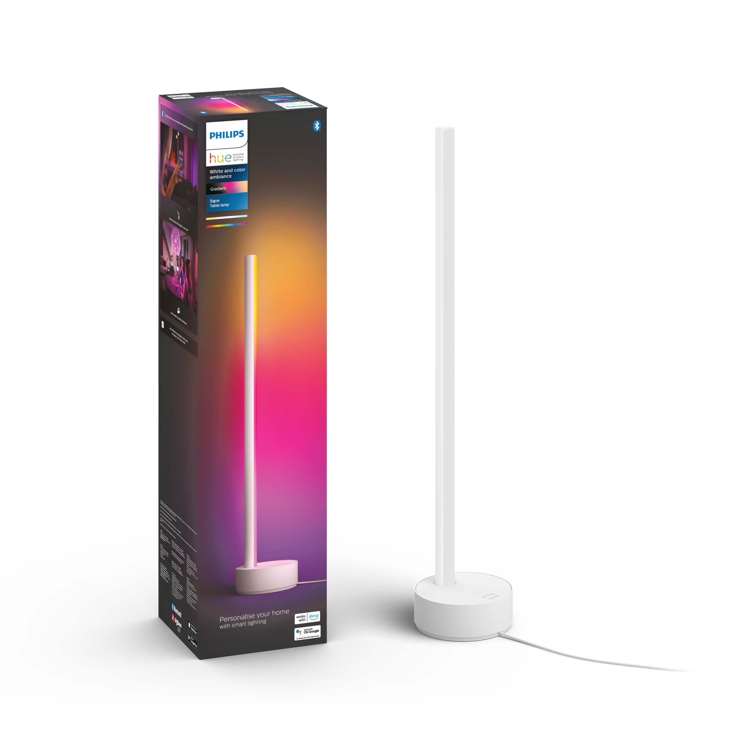 Philips Hue Signe Gradient BT Bordlampe i hvid