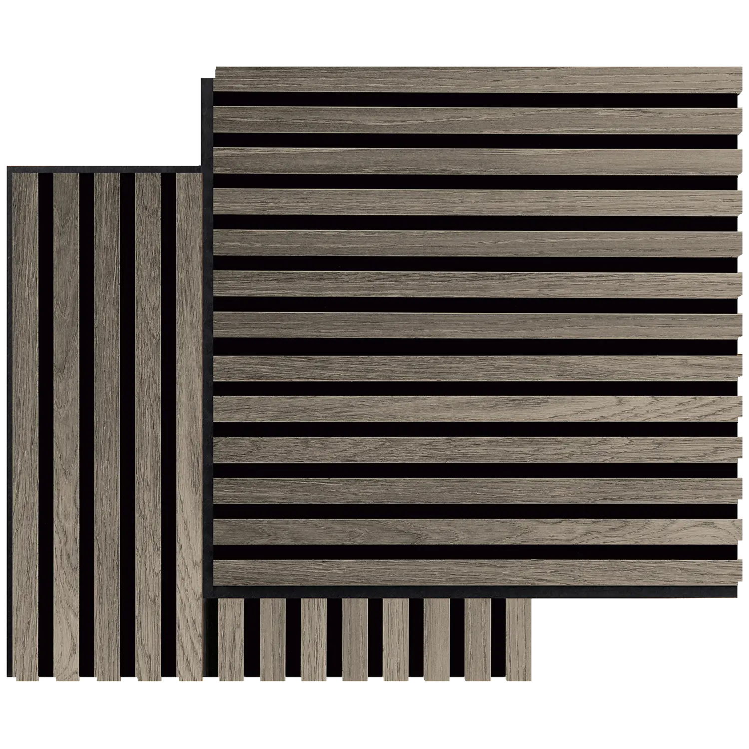 FibroTech Square Akustikpanel i grey oak 22x520x520 mm - 2 stk.
