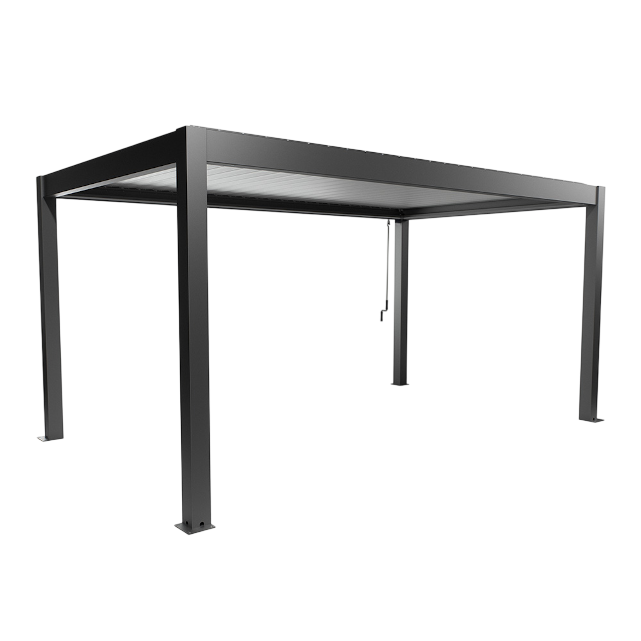 Biohort Str. 5×3 Pergola i mørkegrå metallic/sølv metallic