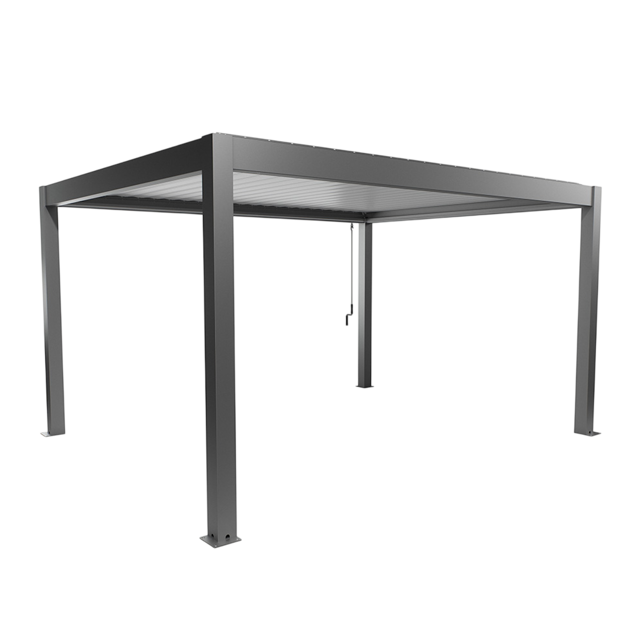 Biohort Str. 4,5×3,5 Pergola i kvartsgrå metallic/hvid