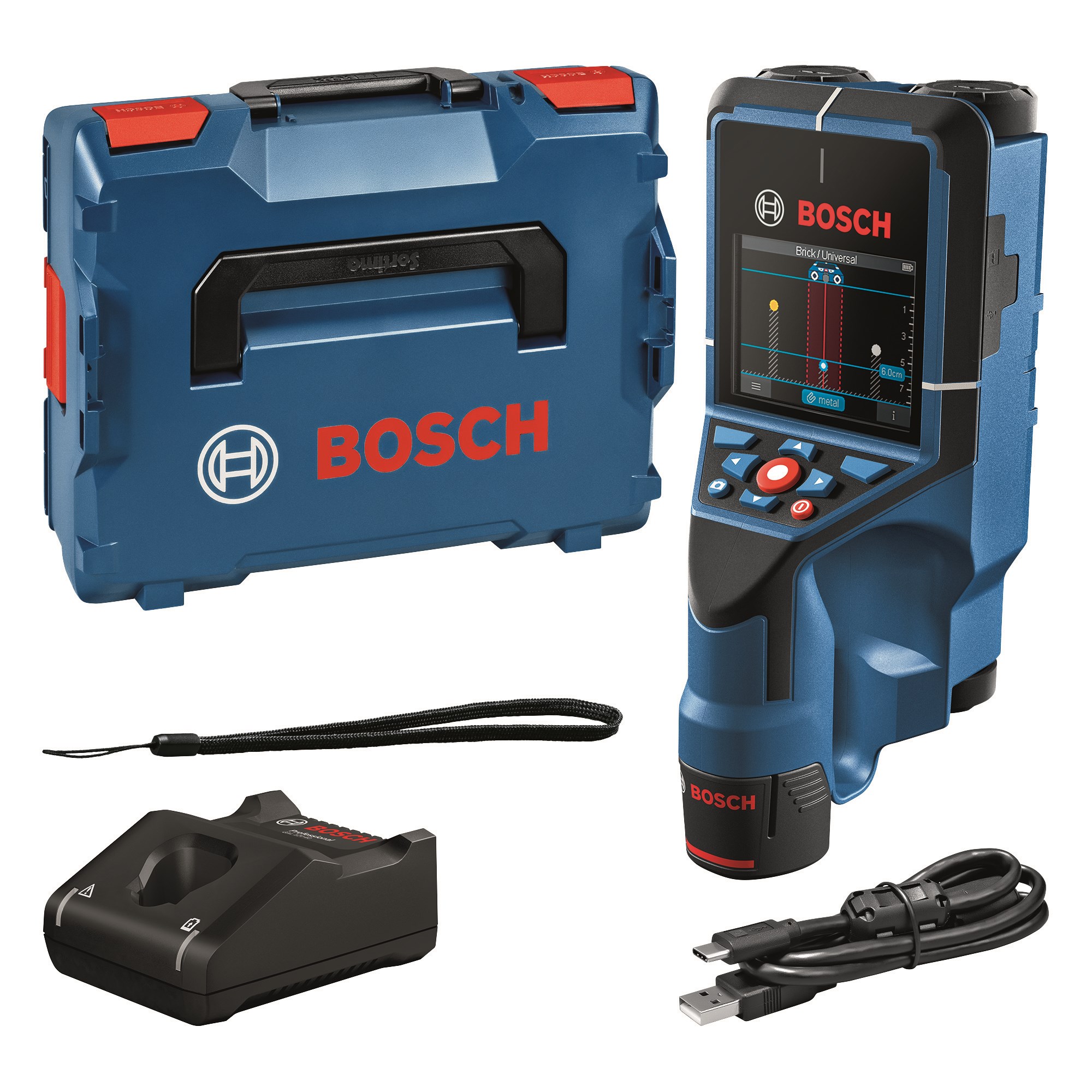 Bosch Professional D-TECT 200 C 12V Vægscanner Detektor med batteri og lader