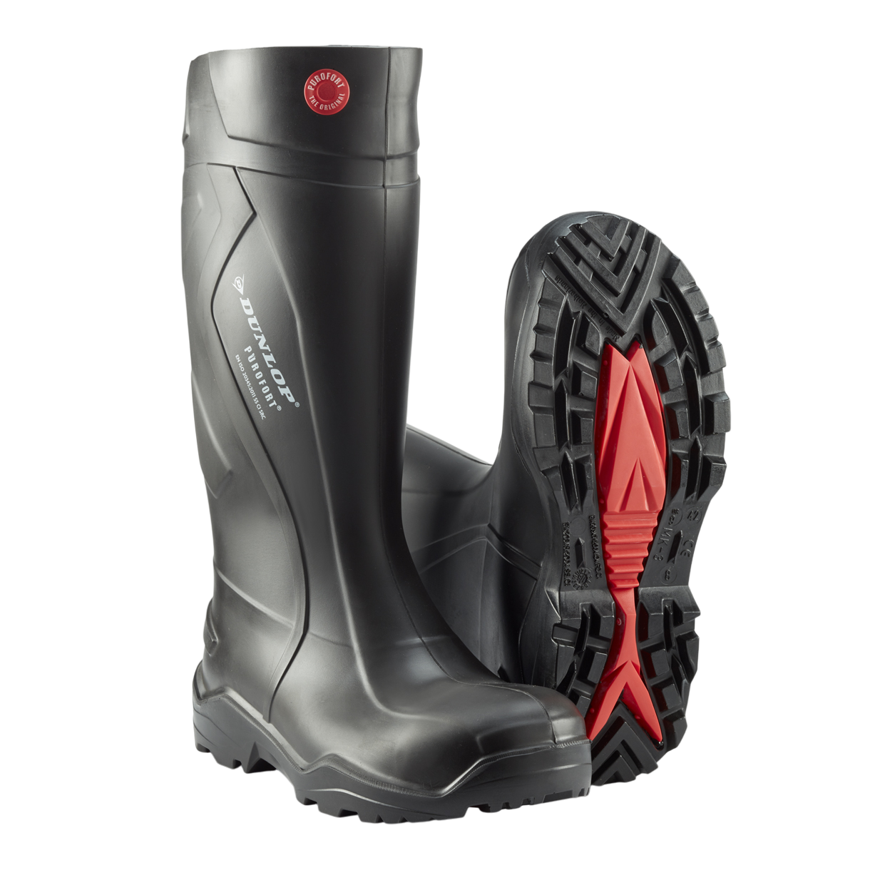 Dunlop Purofort+ Sikkerheds gummistøvle i sort - str. 39